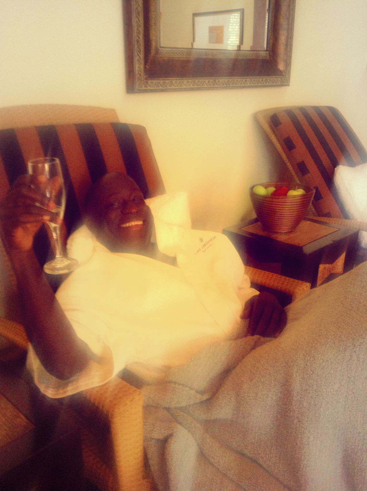 Post massage bliss at the Spa of the Pines