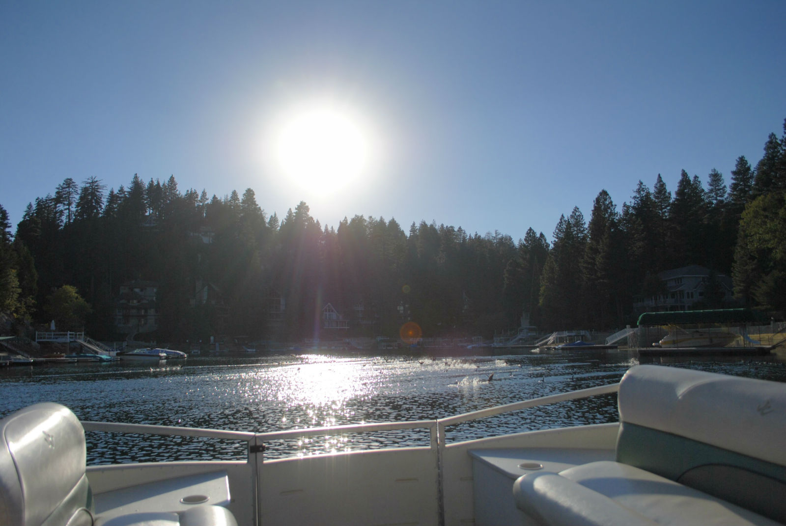 A sun dappled Lake Arrowhead