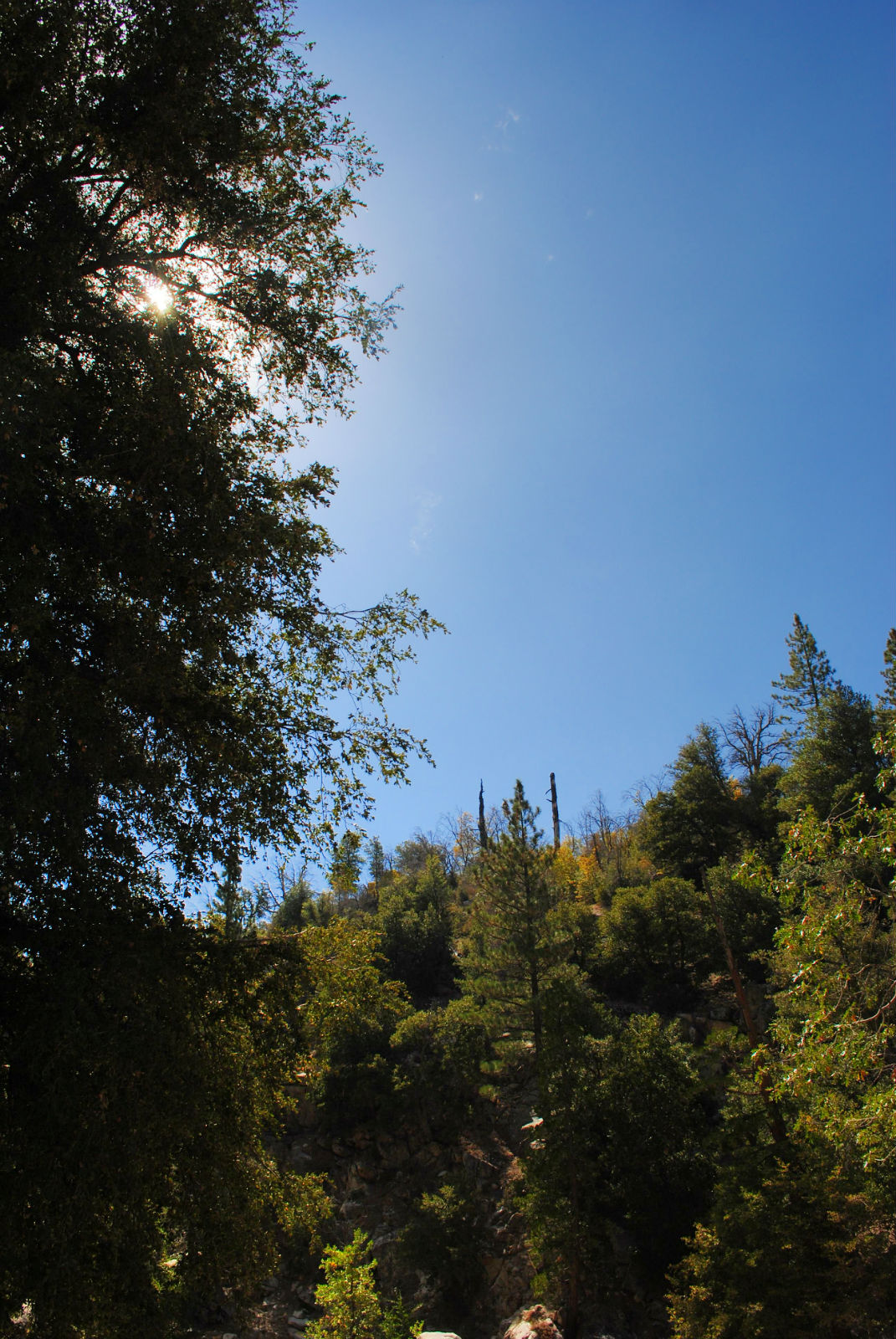 Picture perfect Lake Arrowhead October sky