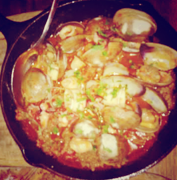 Monterey Bay Calamari, Clams and Sausage at Catelli's