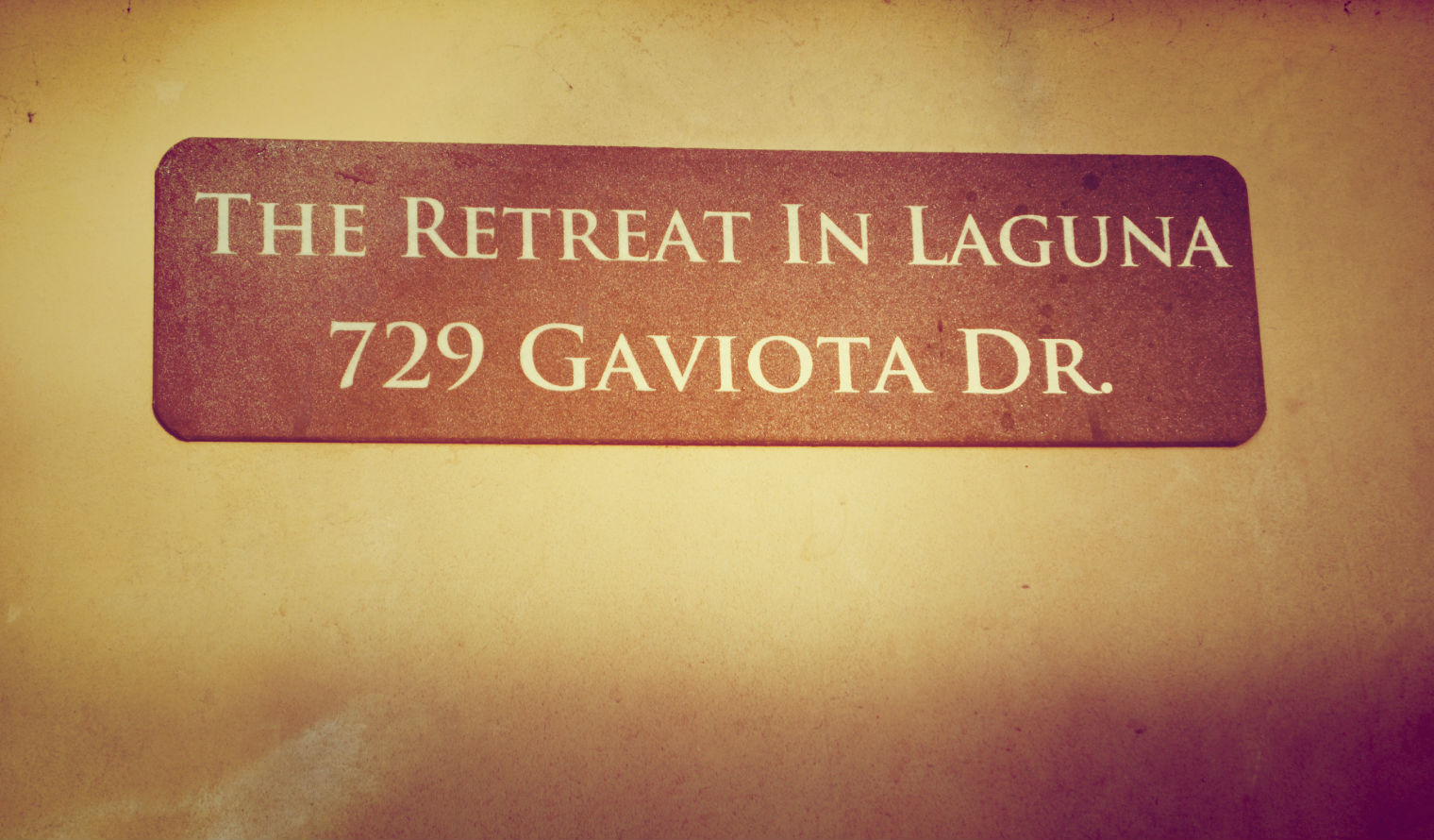 A discreet welcome to The Retreat in Laguna