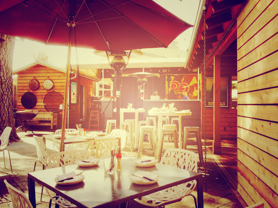 The popular patio at bravas